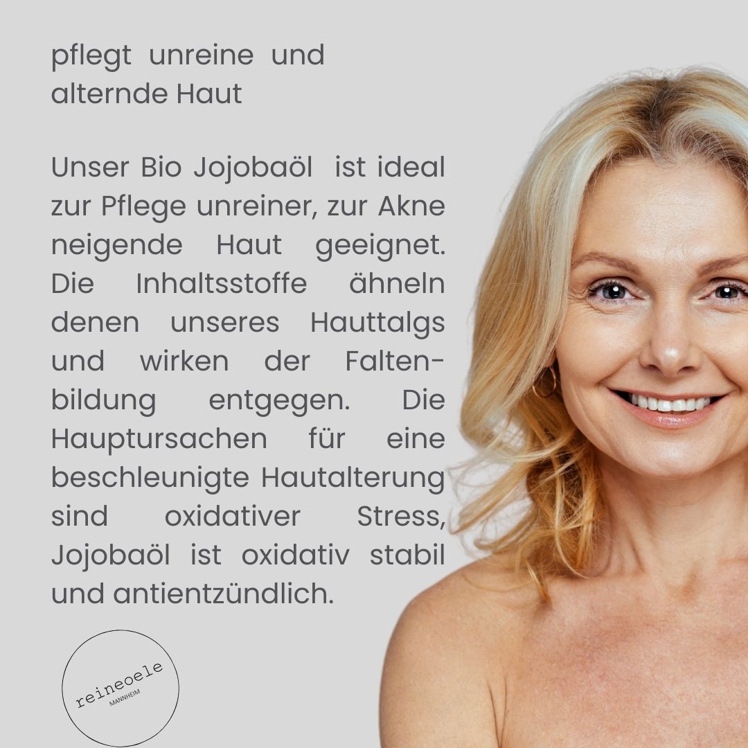 Jojobaöl bio kaltgepresst - 100% rein - goldgelb - vegan - 100 ml Glasflasche
