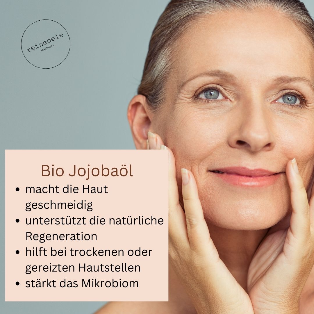 Jojobaöl bio kaltgepresst - 100% rein - goldgelb - vegan - 100 ml Glasflasche