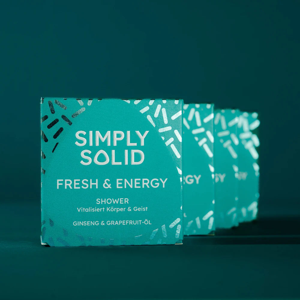 estes Duschstück, Syndet, empfindliche Haut, fresh & energy , Simply Solid, natürliche Hautpflege, vegane Dusche, plastikfrei, foamie, duschbrocken
