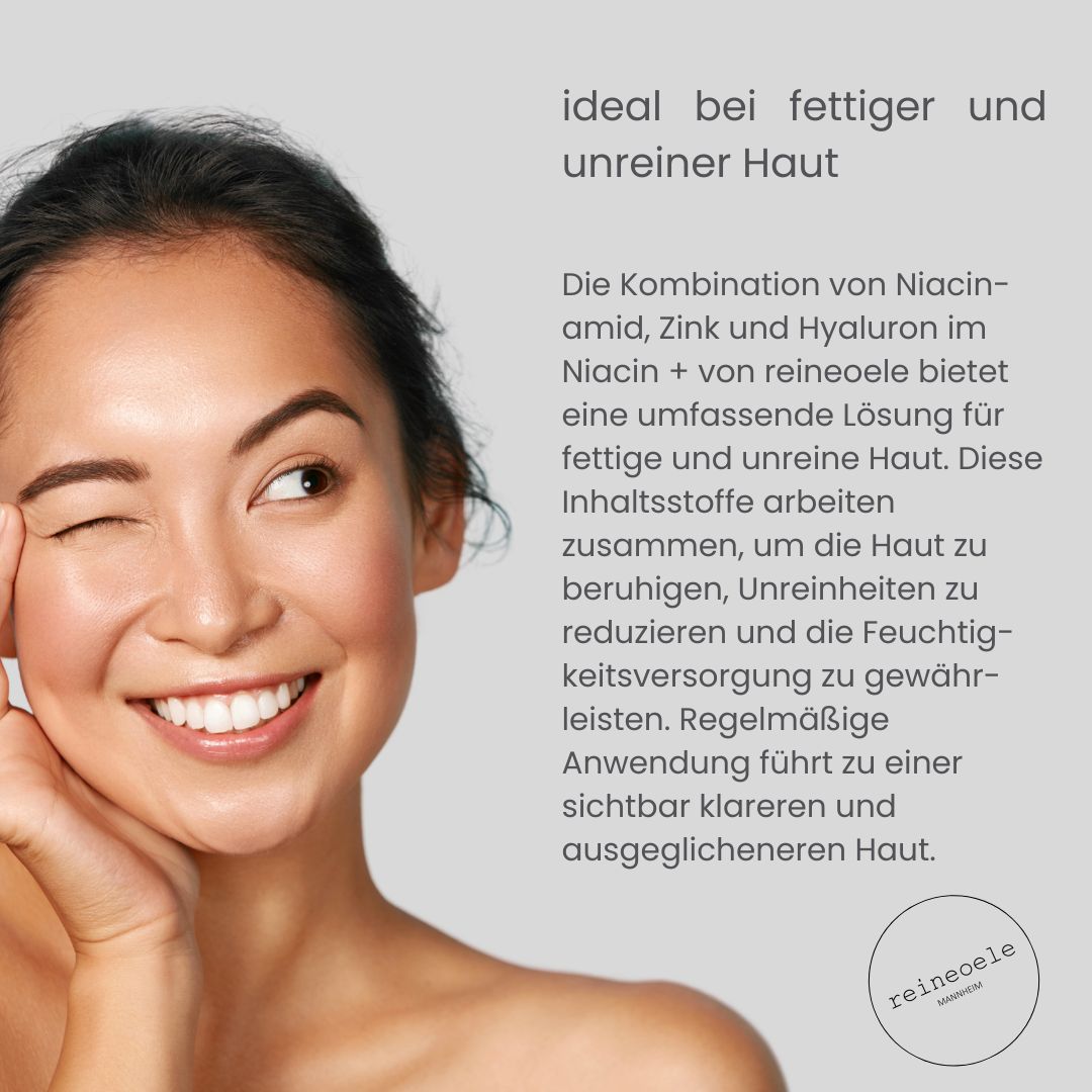 reguliert die Talgbildung für ein besseres Hautbild