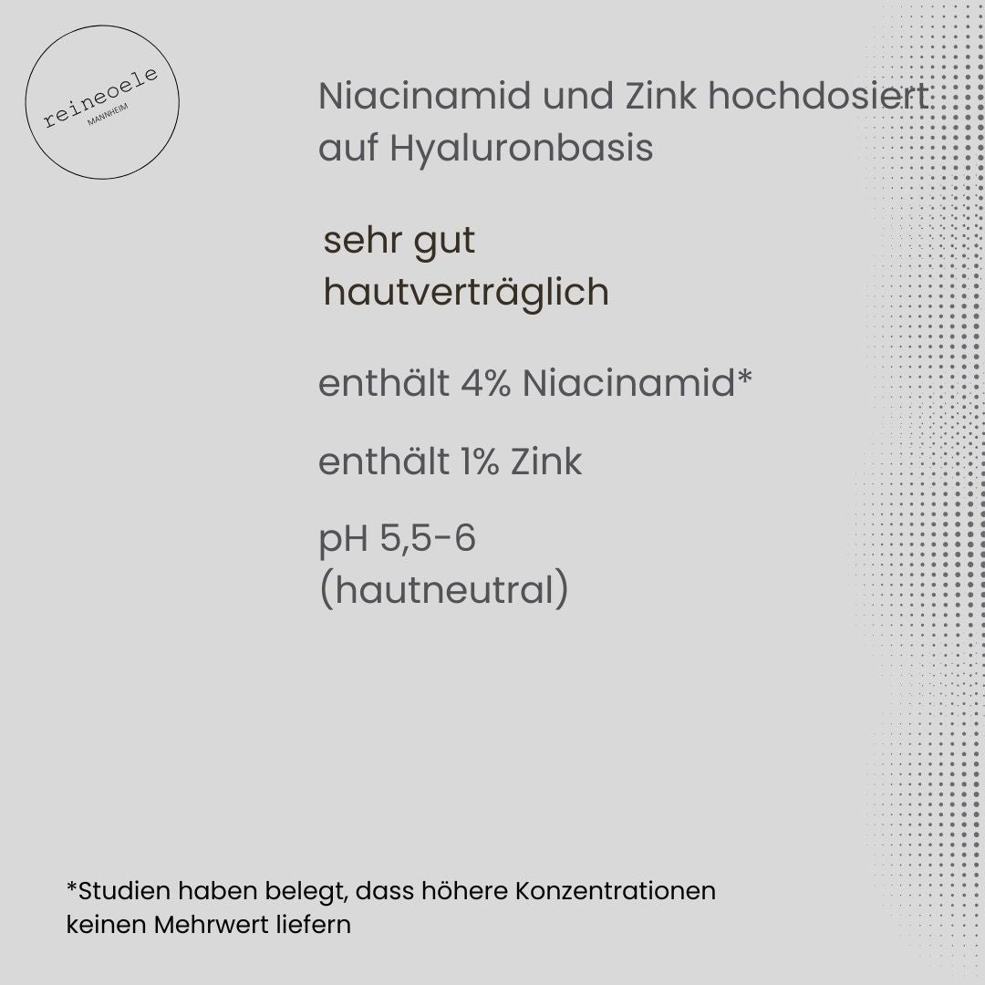 Hyaluronserum mit Niacinamid und Zink