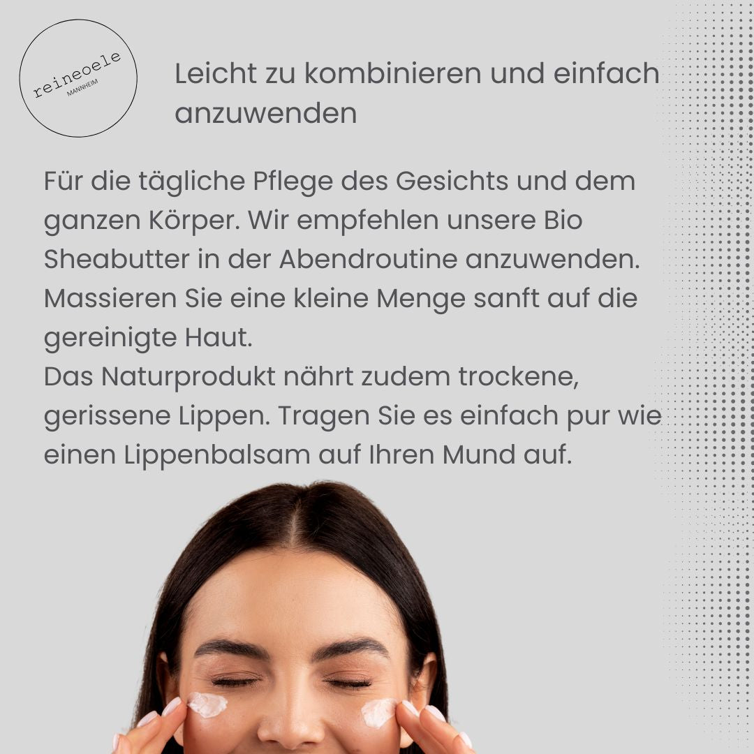 Bio Sheabutter Karité angereichert mit Tocopherol (Vitamin E) kaltgepresst vegan