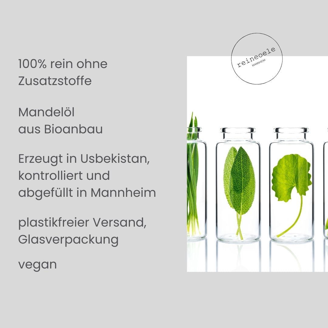Bio Mandelöl, natürliche Pflege für eine samtweiche Haut