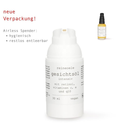 Gesichtsöl intensiv - Gesichtspflegeserum - Anti Aging mit Q10 und den Vitaminen A (Retinol), C, E No 12
