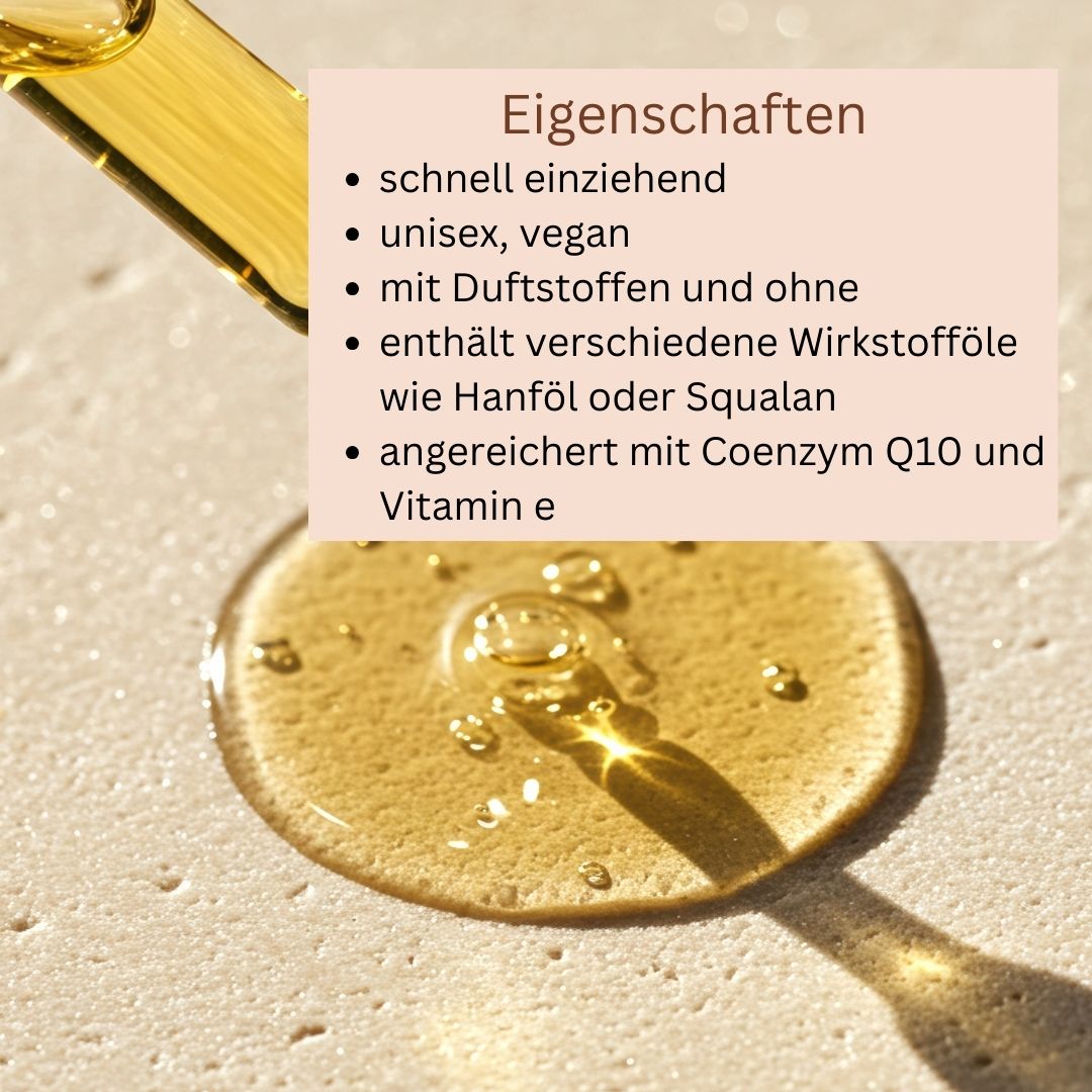 Gesichtsöl + Gesichtspflegeöl Anti Aging mit Q10 & Vitamin E vegan No 60