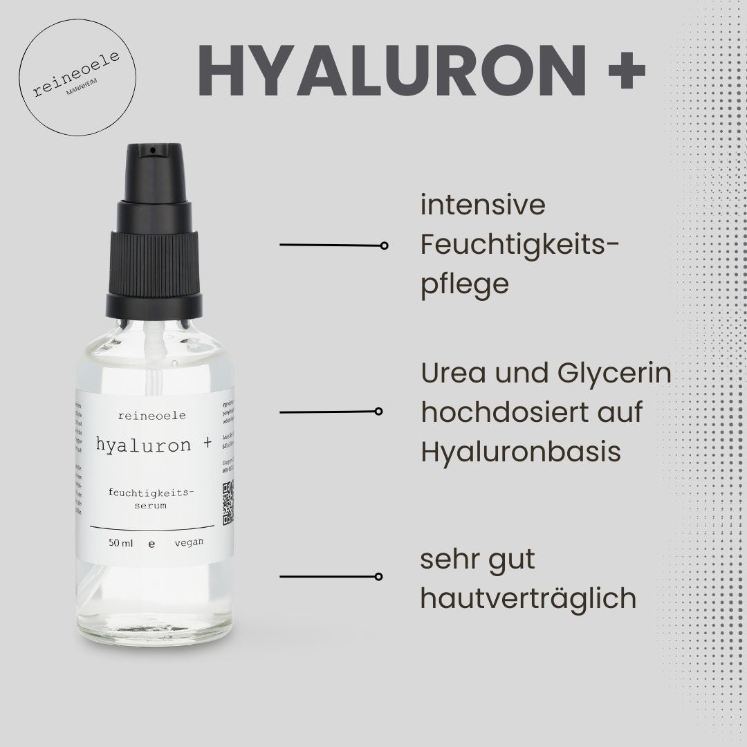 hyaluron + Hyaluronsäureserum mit Urea und Glycerin für die Pflege trockener Haut No11