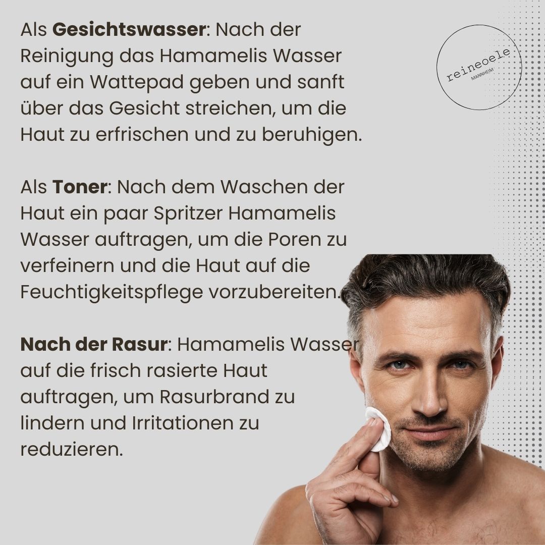 Hamameliswasser Anwendungen