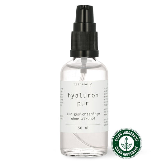hyaluron pur - Hyaluronserum ohne Alkohol  für empfindliche Haut Mikroneedling & Dermaroller geeignet vegan No20