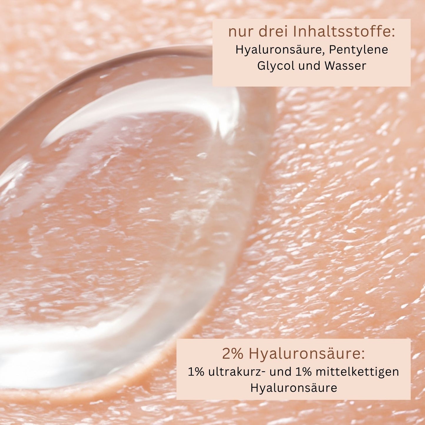 hyaluron pur - Hyaluronserum ohne Alkohol  für empfindliche Haut Mikroneedling & Dermaroller geeignet vegan No20