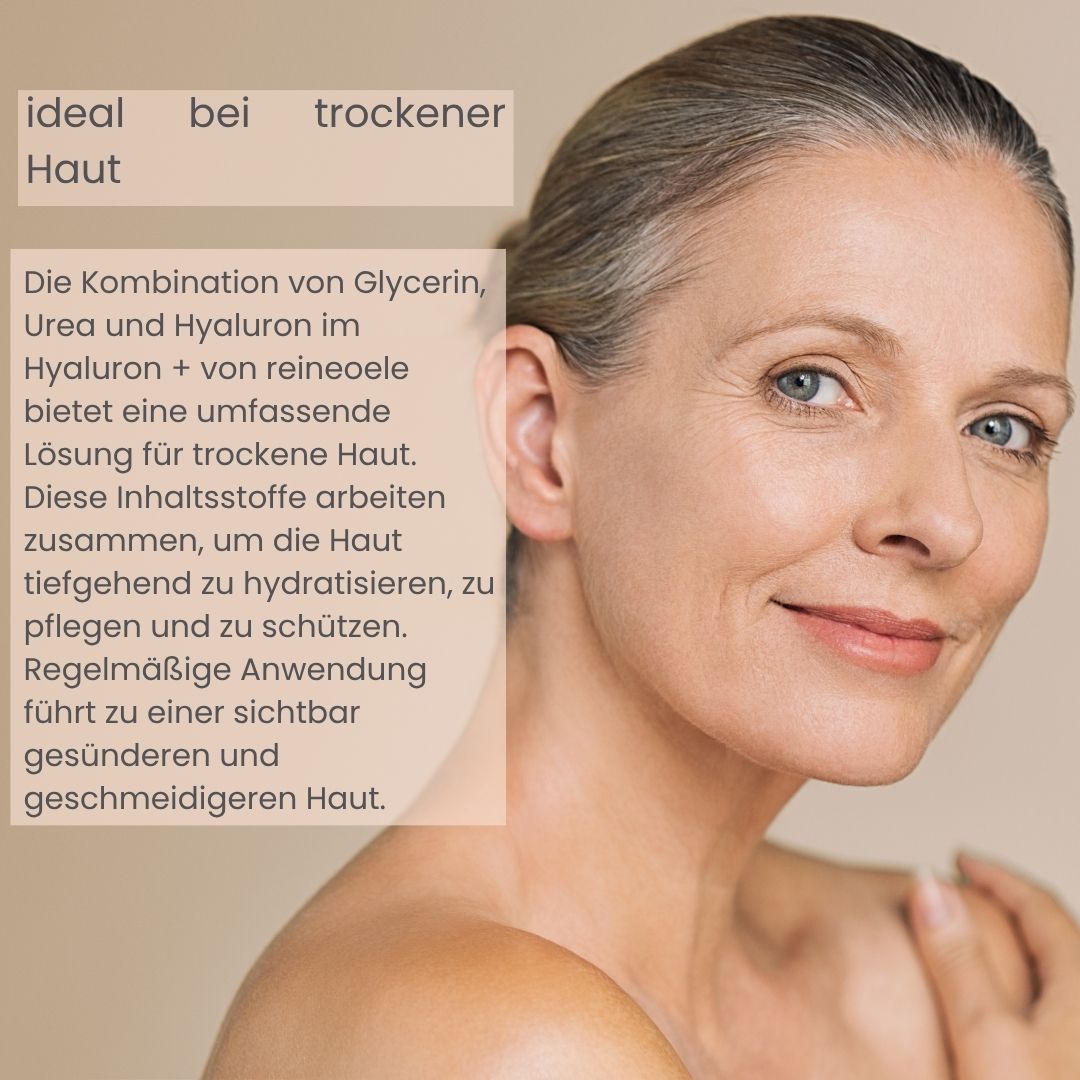 hyaluron + Hyaluronsäureserum mit Urea und Glycerin für die Pflege trockener Haut No11