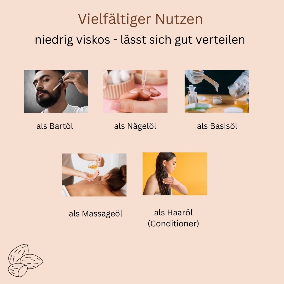 Bio Mandelöl, natürliche Pflege für eine samtweiche Haut