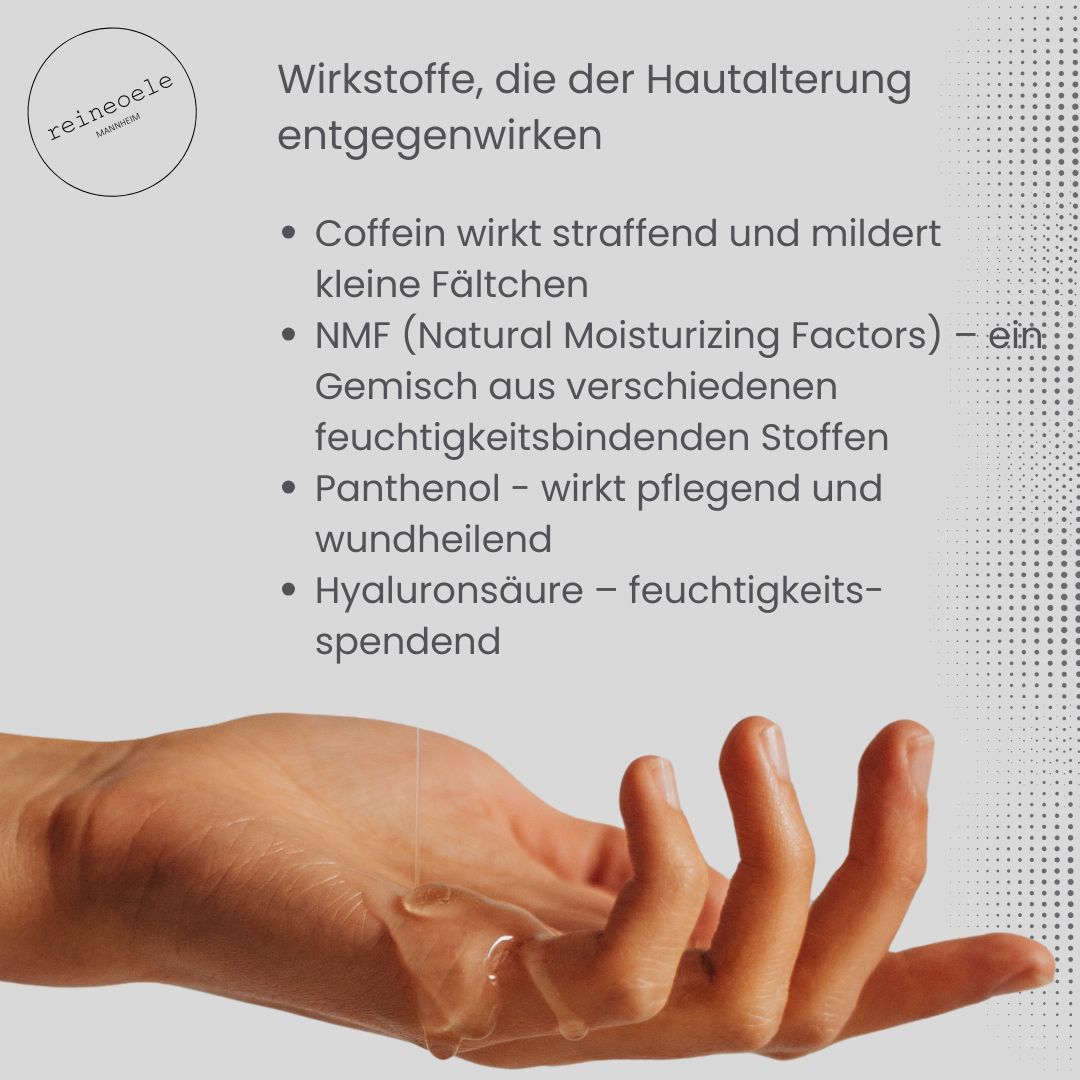 Coffein Serum - Anti Faltenserum mit Sofort-Effekt NMF, Hyaluronsäure, Coffein und Panthenol - vegan