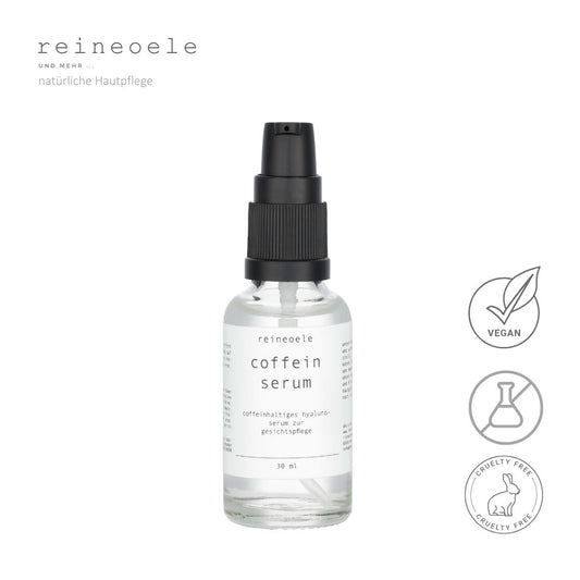 Coffein Serum - Anti Faltenserum mit Sofort-Effekt NMF, Hyaluronsäure, Coffein und Panthenol - vegan