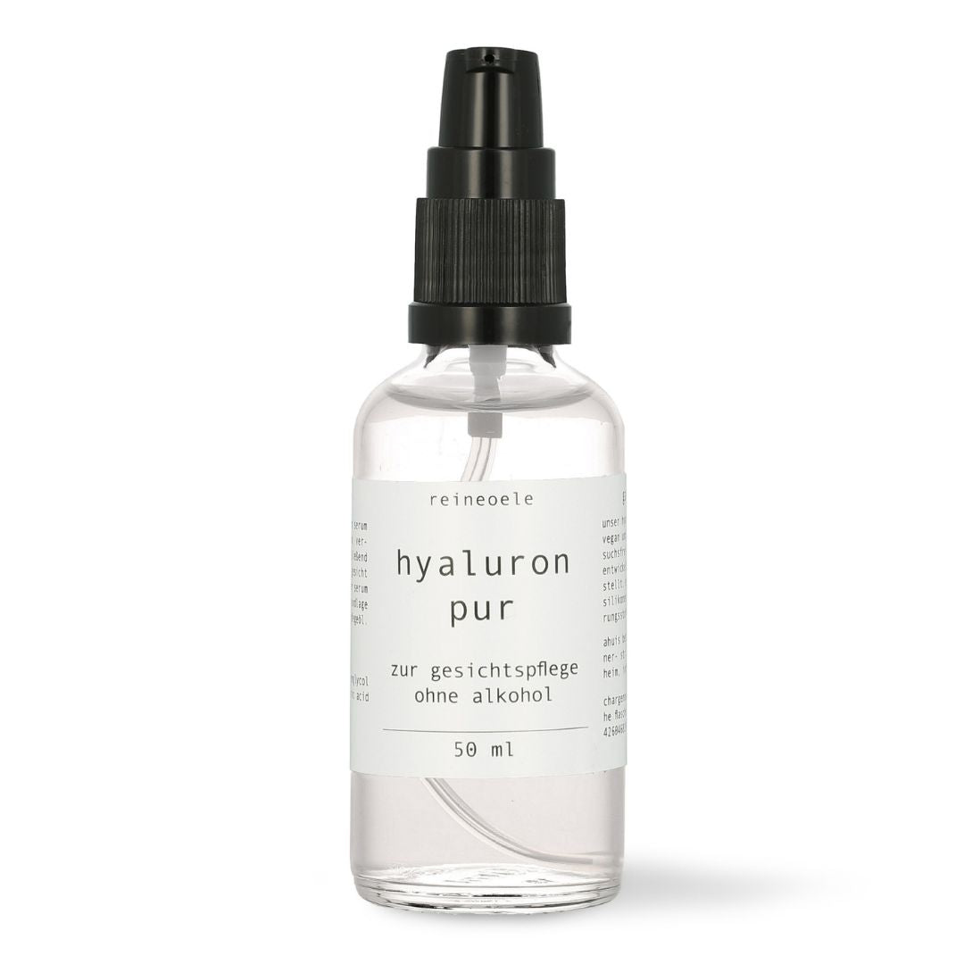 hyaluron pur - Hyaluronserum ohne Alkohol  für empfindliche Haut Mikroneedling & Dermaroller geeignet vegan No20