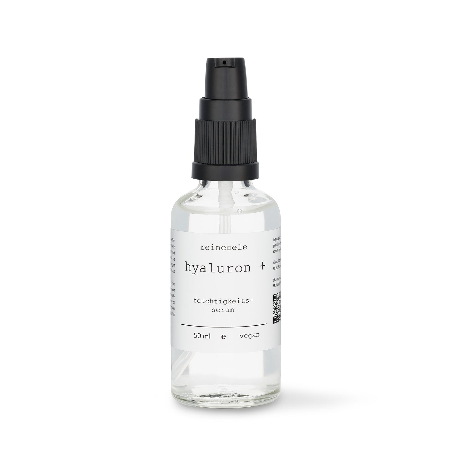 hyaluron + Hyaluronsäureserum mit Urea und Glycerin für die Pflege trockener Haut - reineoele